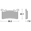 PASTIGLIA FRENO ANTERIORE RACING SBS 985DS-2 per BMW M RR ABS DTC 1000 (2021-2021) HONDA CBR RR-R Fireblade 1000 (2020-2023) 