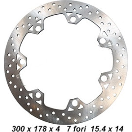 DISCO FRENO ANTERIORE TEKNOETRE per PIAGGIO BEVERLY 300 - BEVERLY 400